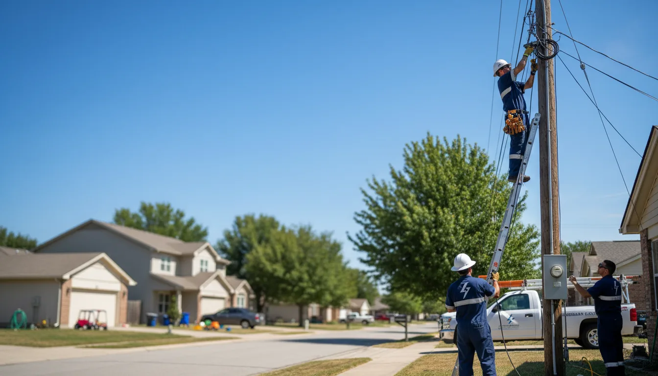 Residential electrician providing installation services in Mcguffey, OH